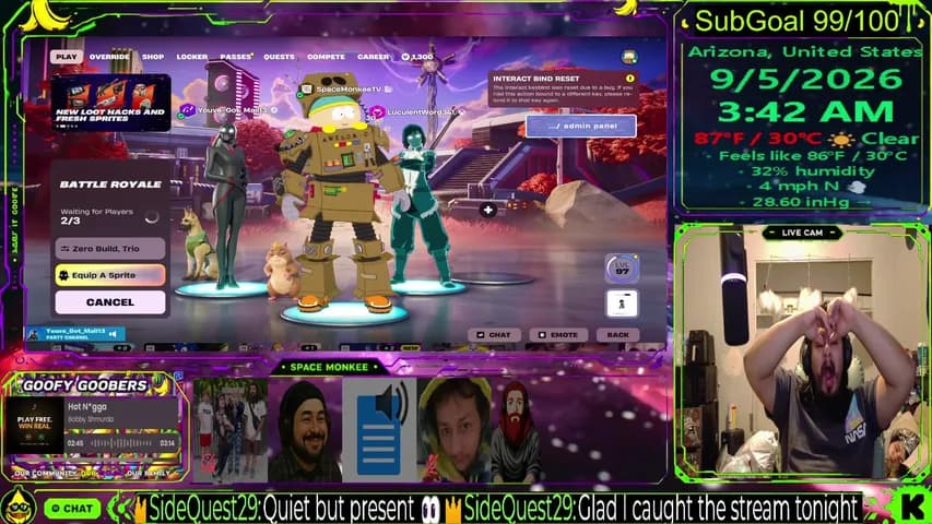 SpaceMonkee's stream