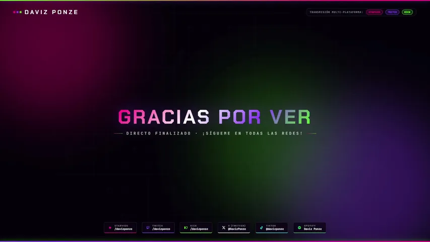 Daviz Ponze's stream