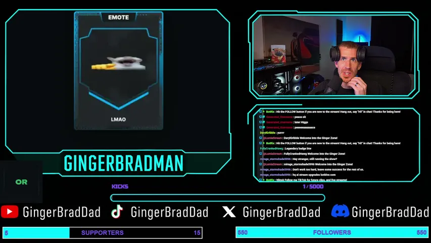 GingerBradMan's stream